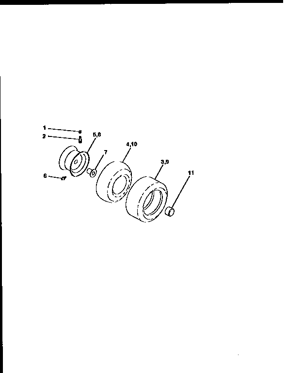 Craftsman 917259541 wheels and tires diagram