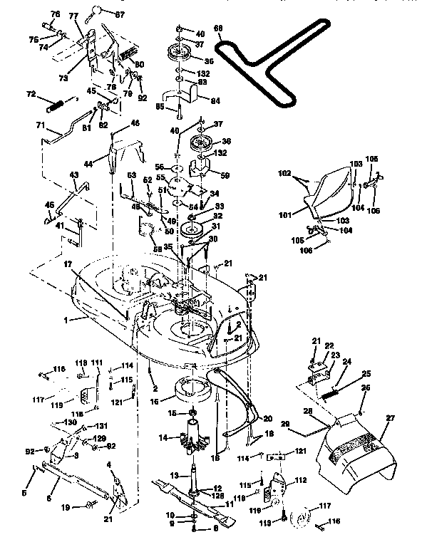 Craftsman 917259551 mower deck diagram