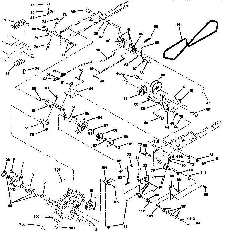 Craftsman 917250270 ground drive diagram