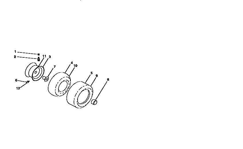 Craftsman 917250270 wheels and tires diagram