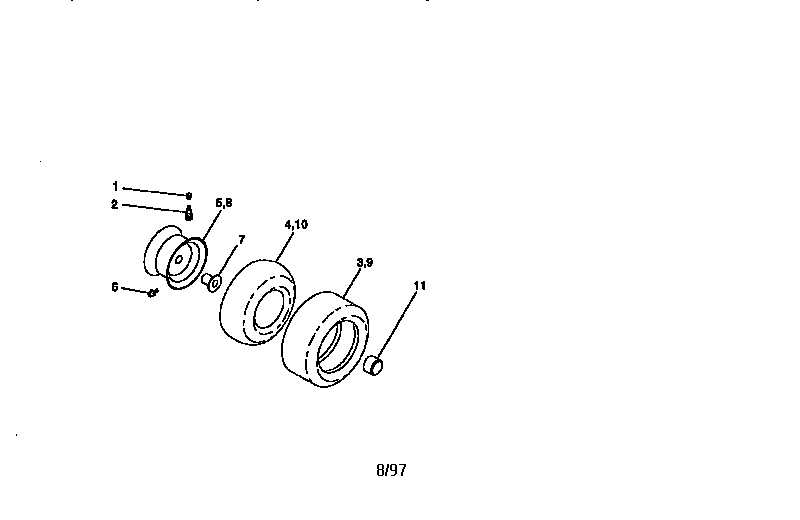 Craftsman 917258261 wheel assembly diagram