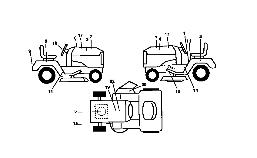 Craftsman 917258172 decals diagram