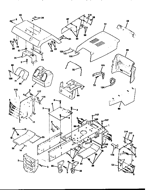 Craftsman 917258591 chassis and enclosures diagram