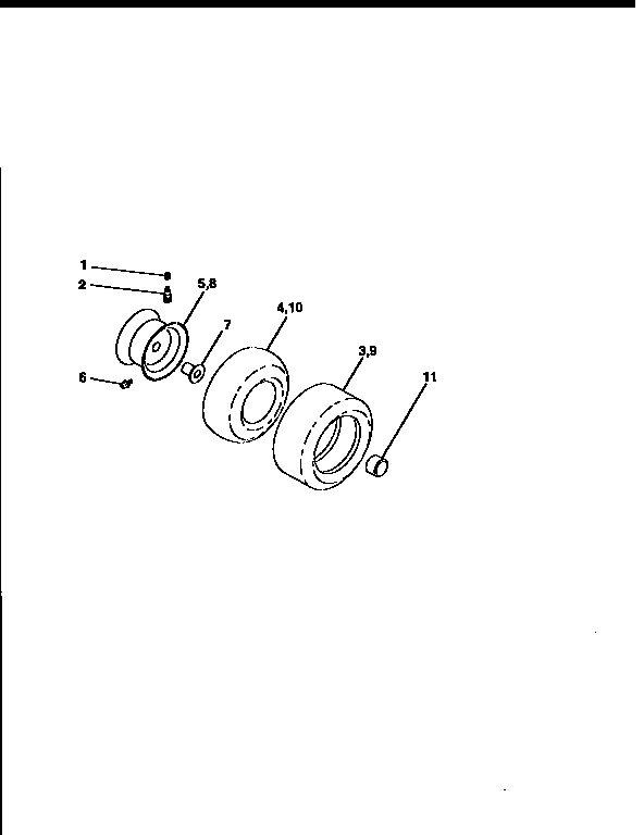 Craftsman 917258591 wheels and tires diagram