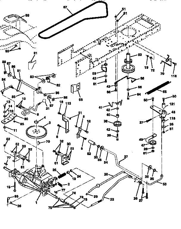 Craftsman 917258543 drive diagram