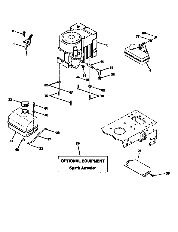 Craftsman 917258543 engine diagram