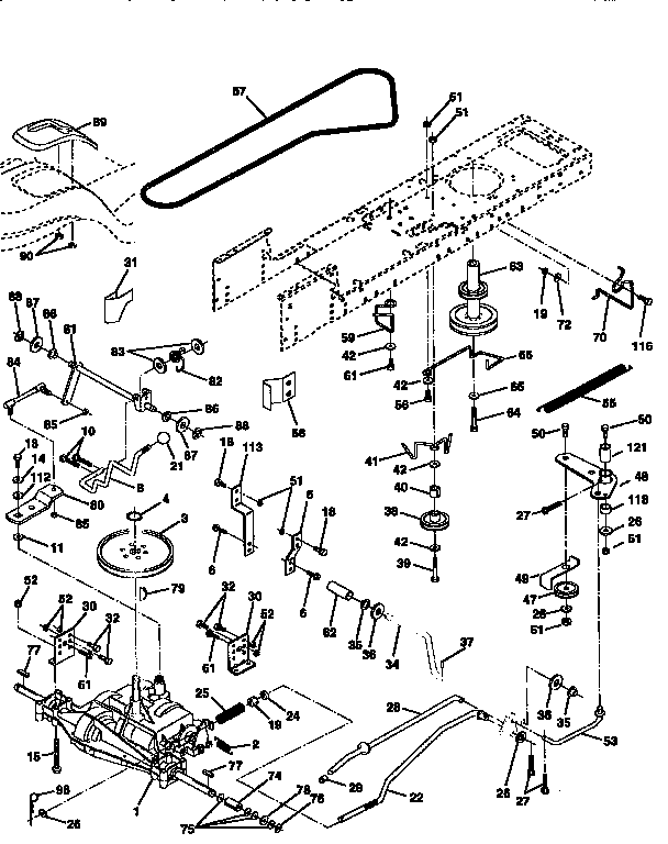 Craftsman 917258542 drive diagram