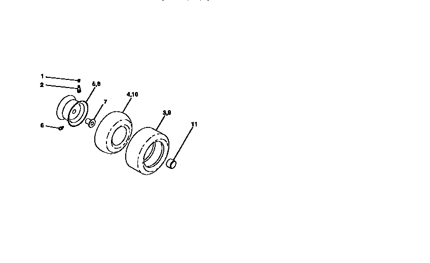 Craftsman 917258542 wheels and tires diagram