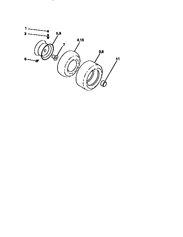 Craftsman 917258532 wheels and tires diagram
