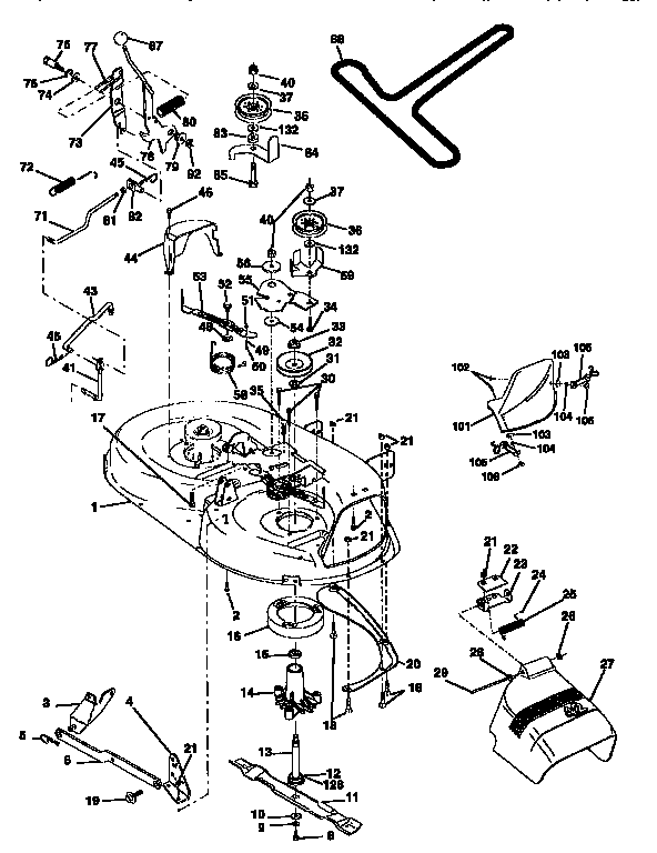 Craftsman 917258512 mower diagram