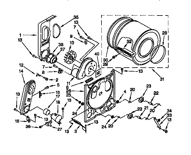 Kenmore 11076514691 bulkhead diagram