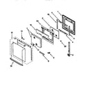 Whirlpool RBS248PDQ4 oven door diagram