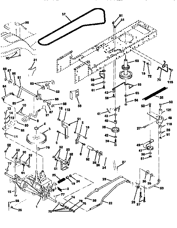 Craftsman 917259543 drive diagram