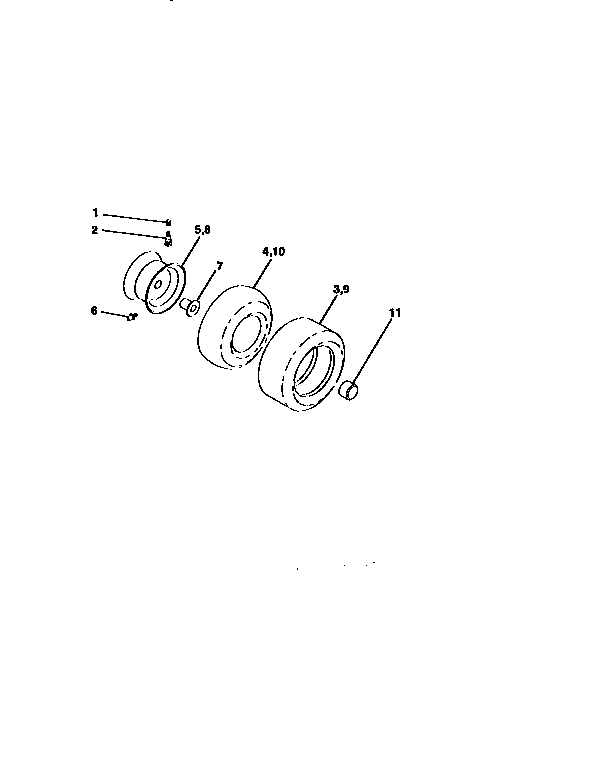 Craftsman 917259543 wheels and tires diagram