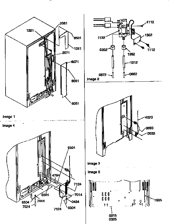 Amana 57085-P1190813WE cabinet back diagram