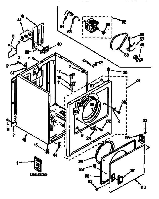 Kenmore 11066514690 cabinet diagram