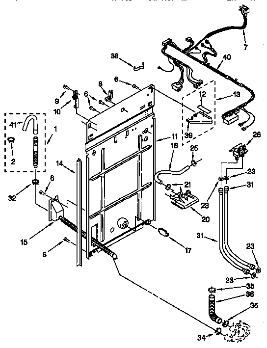 Kenmore 11028812790 rear panel diagram