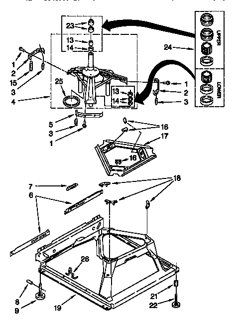 Kenmore 11028812790 machine base diagram