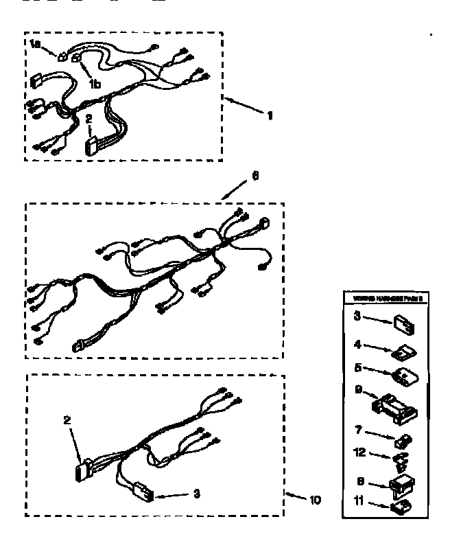 Kenmore 11076051690 wiring harness diagram
