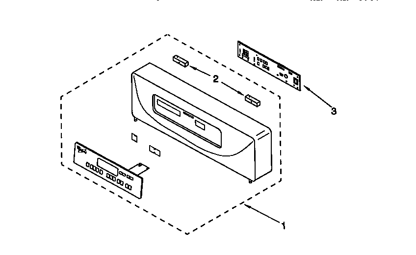 KitchenAid KEBI141DWH4 control panel diagram