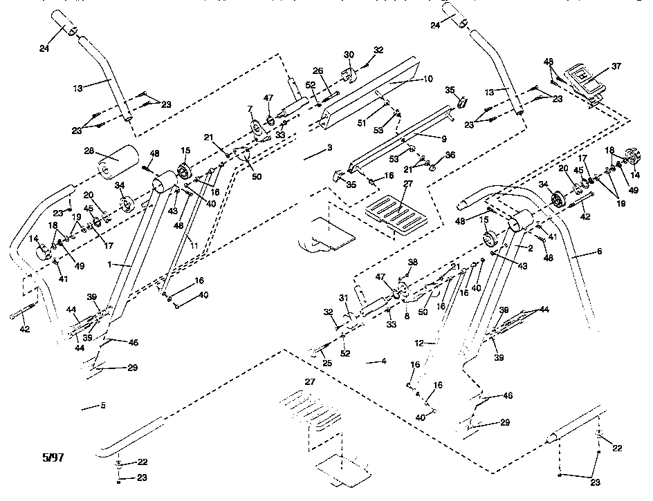 Weslo WLAW55072 unit parts diagram