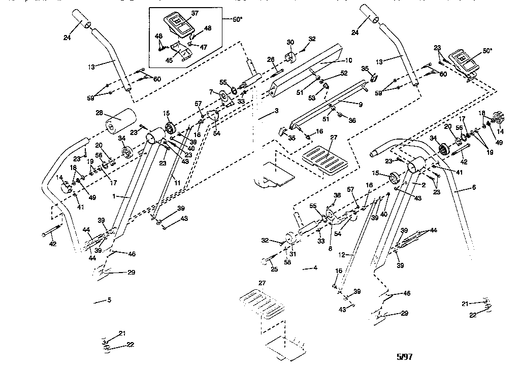 Weslo WLAW55074 unit parts diagram