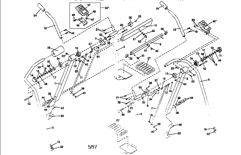 Weslo WLAW55075 unit parts diagram