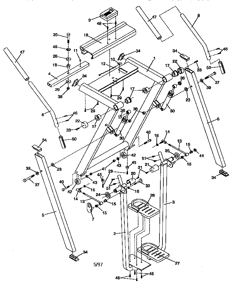 Proform PFAW75070 unit parts diagram
