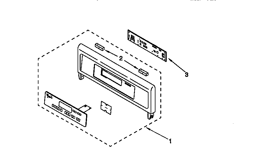 KitchenAid KEBS177DBL4 control panel diagram