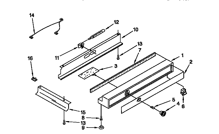 KitchenAid 106KSSS36QDW05 refrigerator control panel diagram