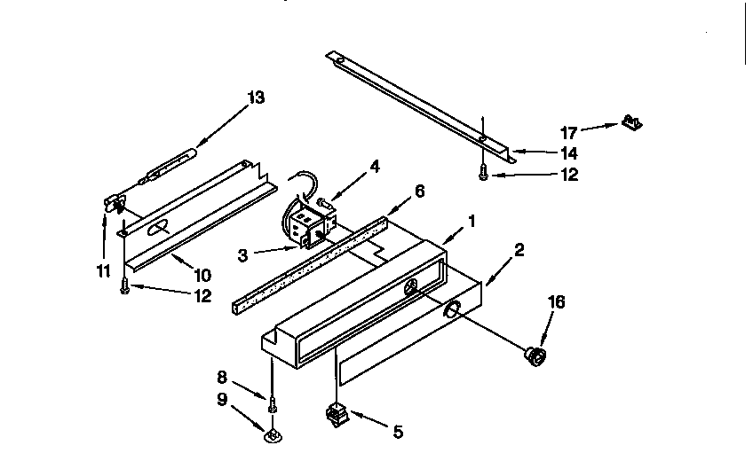 KitchenAid 106KSSS36QDW05 freezer control panel diagram