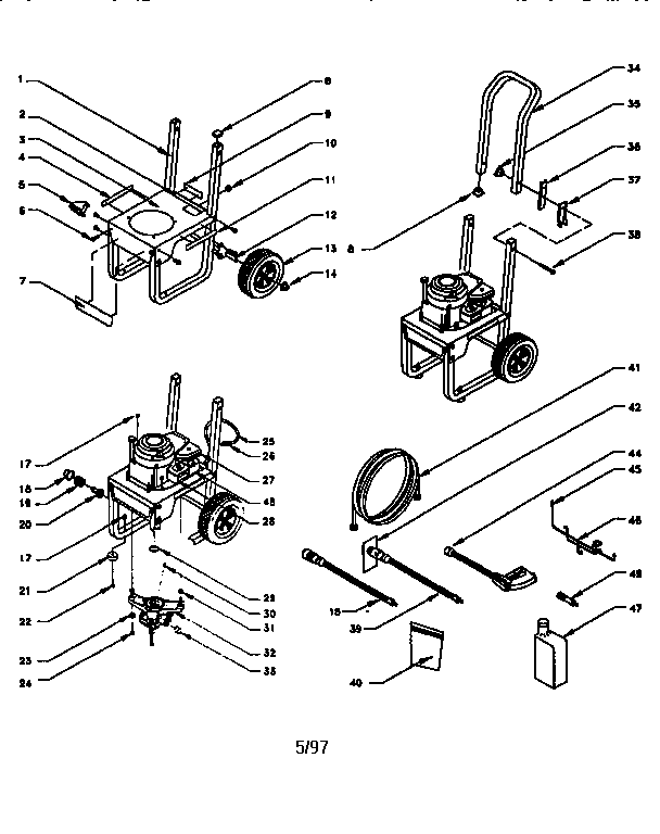 Craftsman 580761650 main frame diagram