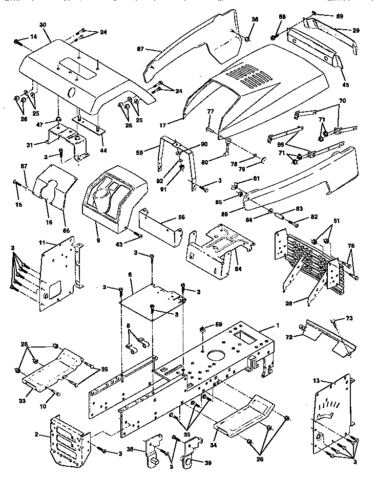 Craftsman 917446400 chassis and enclosures diagram