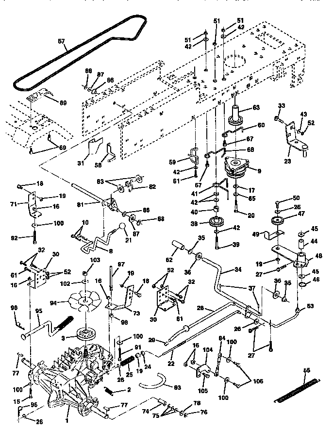 Craftsman 917446400 drive diagram