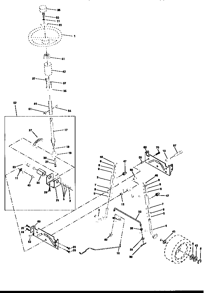 Craftsman 917259570 steering assembly diagram