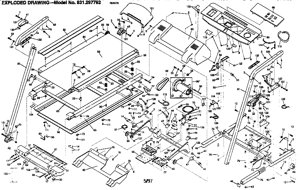 Proform 831297762 unit parts diagram