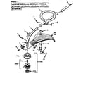 Homelite Z625CD-UT20617 drive shaft and cutter head assembly diagram