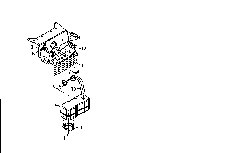 MTD 13AL660 THRU 679F720 muffler assembly diagram