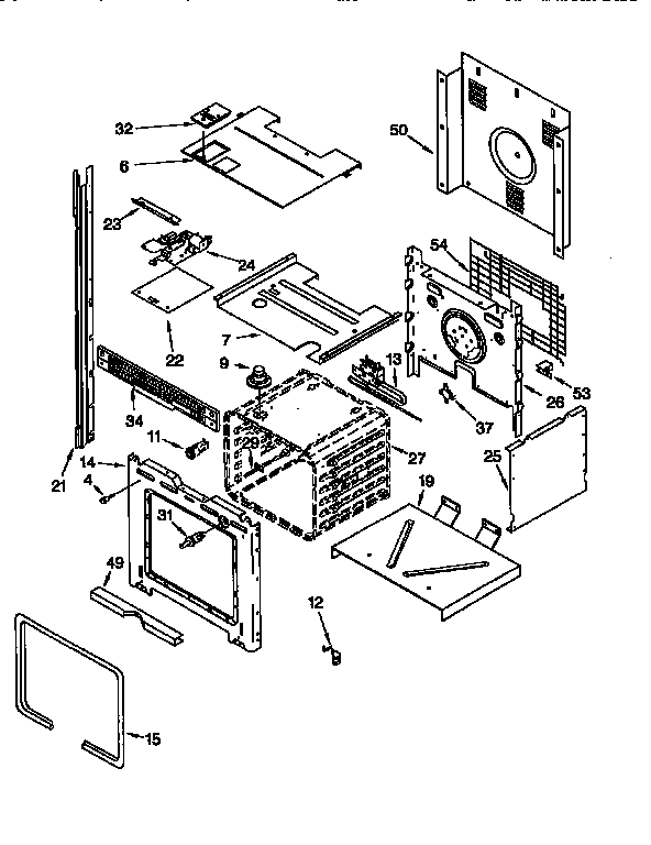 Whirlpool RBD276PDQ1 upper oven diagram