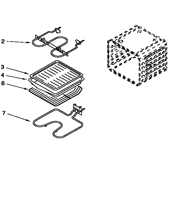 Whirlpool RBD276PDQ1 internal oven diagram