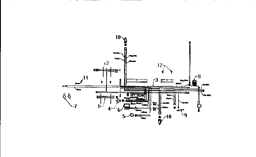 MTD 13AX694G401 wire harness diagram