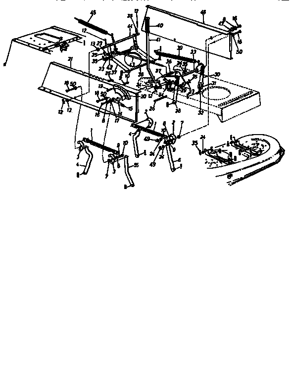 MTD 13AS695G118 upper frame assembly diagram