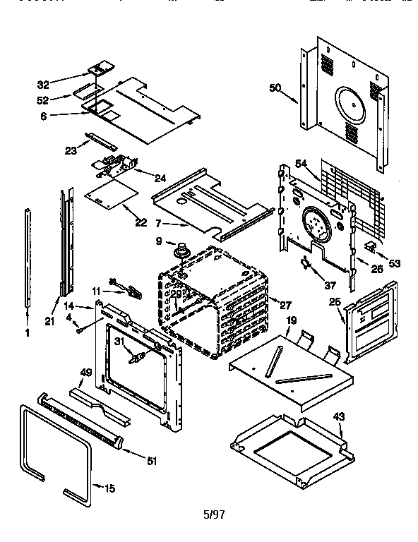 KitchenAid KEBS147DBL4 oven diagram