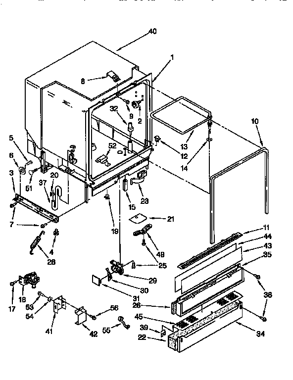 Whirlpool DU920QWDB5 tub assembly diagram