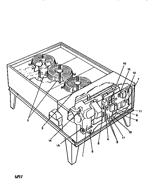 York H1CA300A46A direct drive fan motor diagram