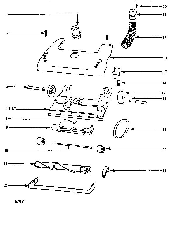 Eureka 4465BT base assembly diagram