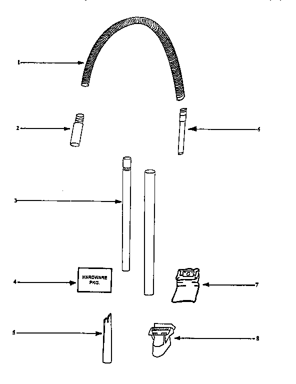 Eureka 4465BT attachment parts diagram