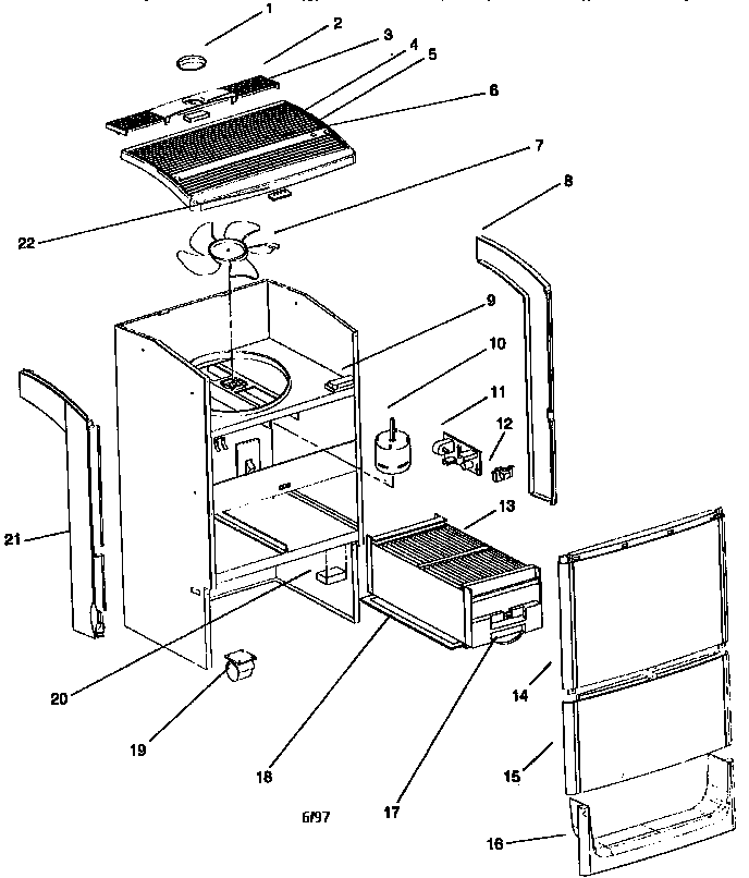 Kenmore 6358314700 unit parts diagram