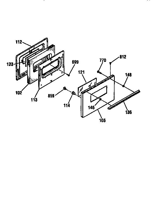 Kenmore 91162175790 door diagram