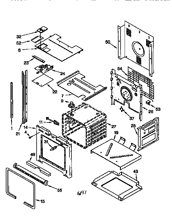 KitchenAid KEBS107DBAL4 oven diagram